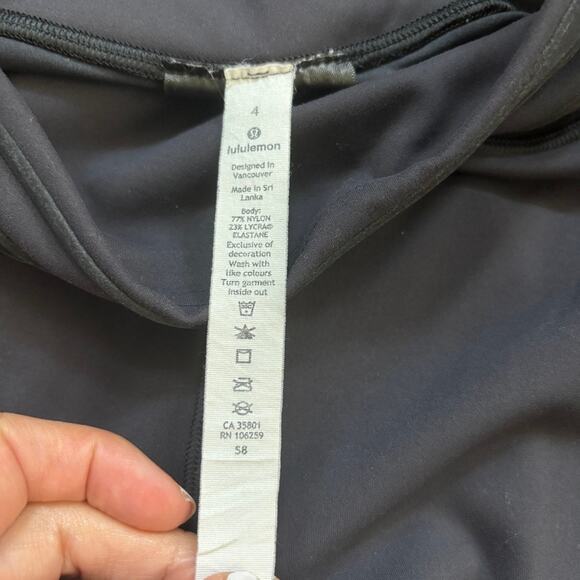 Lululemon Get in Line HR Tight 28" Black Sz 4 - Everlux - Picture 5 of 7